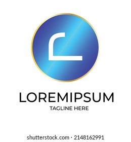 Vector de diseño de logotipo de carta L creativa