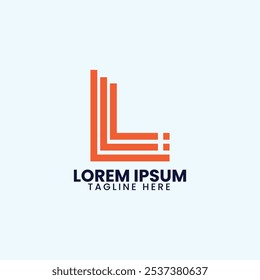 Modelo de design de logotipo de letra L criativo para ícone de marca