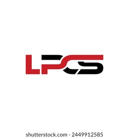 Kreatives L P C S-Letter-Logo-Design. Creative Modern LPCS Letters Icon Vektorgrafik Illustrator AI CS File