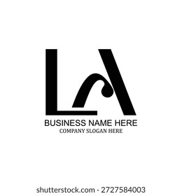 Creative LA logo design for modern brands and professional businesses
