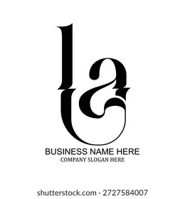 Creative LA logo design for modern brands and professional businesses