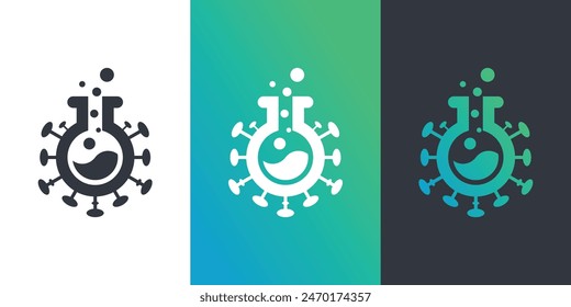 Creative Lab abstract logo design template. Premium Vector