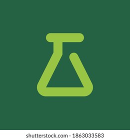 Creative lab logo icon, line art style, laboratory symbol vector
