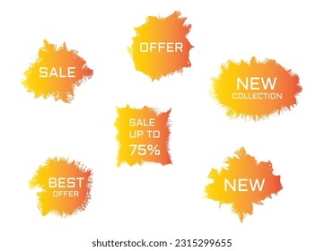 Creative label design. Business, shops etc