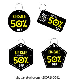 creative label,hot sale ,big sale.background black.eps10