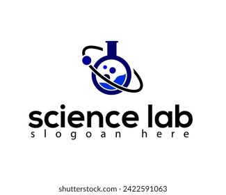 creative laboratorium science logo design template