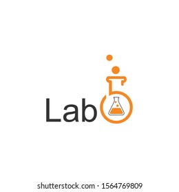 Creative Laboratory Concept Logo Design Template Stock Vector (Royalty ...