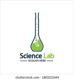 Creative Laboratory Concept Logo Design Template