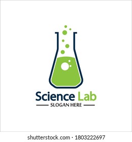 Plantilla de diseño de logotipo de concepto de laboratorio creativo