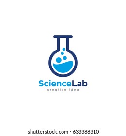 Creative Laboratory Concept Logo Design Template