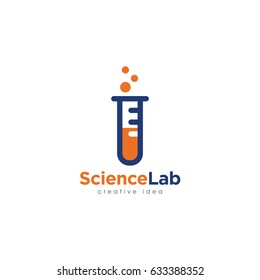Creative Laboratory Concept Logo Design Template