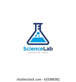 Creative Laboratory Concept Logo Design Template