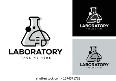 Creative laboratory Logo design template suitable for Lab, research, Print, Digital, Icon, Apps, print T-Shirts and Other Marketing Material Purpose  