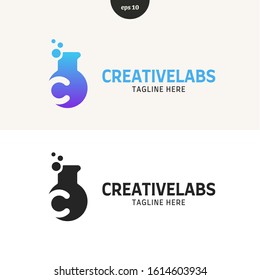 Creative labs logo illustration. eps10
