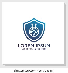 creative labs logo template design vector, security labs logo design inspiration