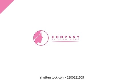 creative lady face , wavy hairstyle woman Profile view portrait Hairdresser icon Elegant style Young lady face isolated on dark Beauty