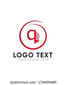 Plantilla de logotipo de tipo de letra Q con temática de ladybug creativo, logotipo de vectores para identidad empresarial y de empresa 