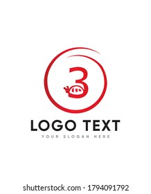 Plantilla de logotipo tipo 3 con temática de ladybug creativo, logotipo vector para identidad empresarial y de empresa 
