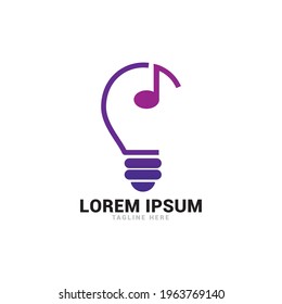 creative lamp bulb logo icon vector template.