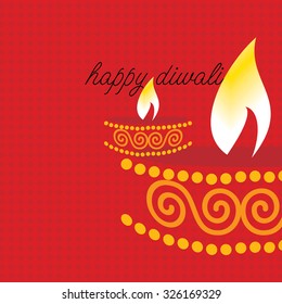 creative lamp diwali concept vector illustration 