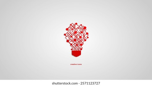  creative lamp icon vector background