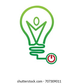 creative lamp logo