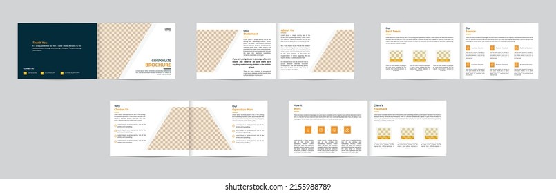 Creative Landscape Company Brochure Design With Creative Shape Brochure Template