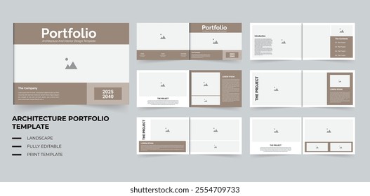 Creative landscape portfolio design Architecture portfolio or interior portfolio