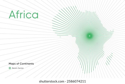 Creative Laser Map Africa continent