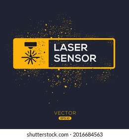 Creative (Laser sensor) Icon ,Vector sign.