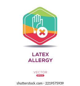 Creative (Latex allergy) Icon, Vector sign.