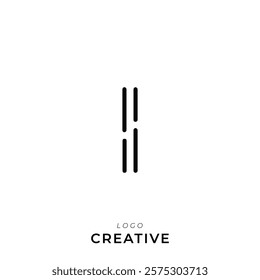 I Creative Latter Logo Design. By Custom Branding Logo. Creative Logo Design. Logo Template. Vector illustration. Modern Design. Monogram Design