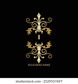 creative i latter logo design with luxury i latter modern business vector template. creative i monogram latter and isolated latter , royal logo with golden color