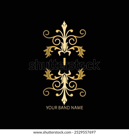creative i latter logo design with luxury i latter modern business vector template. creative i monogram latter and isolated latter , royal logo with golden color