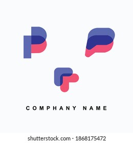 creative latter p minimal  icon logo design