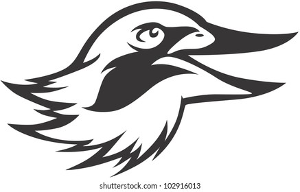 Creative Laughing Kookaburra Illustration
