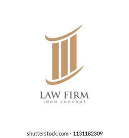 Creative Law Concept Logo Design Template