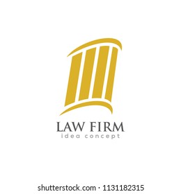 Creative Law Concept Logo Design Template