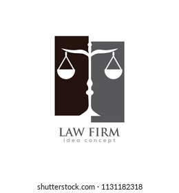 Creative Law Concept Logo Design Template