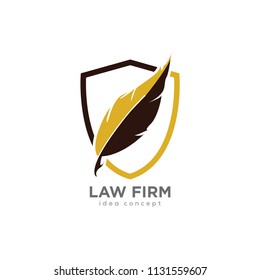 Creative Law Concept Logo Design Template