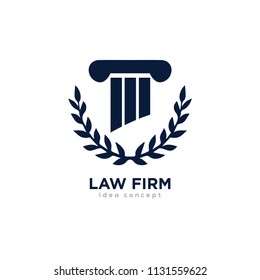 Creative Law Concept Logo Design Template