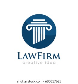 Creative Law Concept Logo Design Template