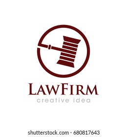 Creative Law Concept Logo Design Template