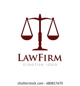 Creative Law Concept Logo Design Template