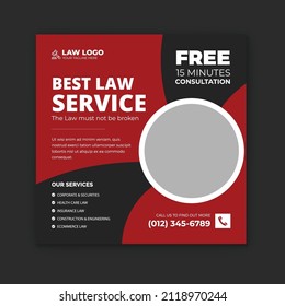 Creative Law Firm Social media Template