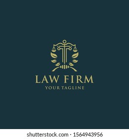 creative law office logo design template