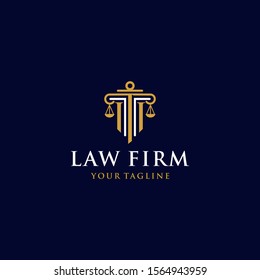 creative law office logo design template