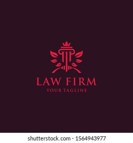 creative law office logo design template
