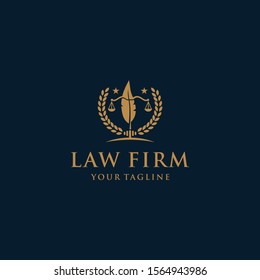 creative law office logo design template