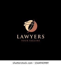 creative law office logo design template